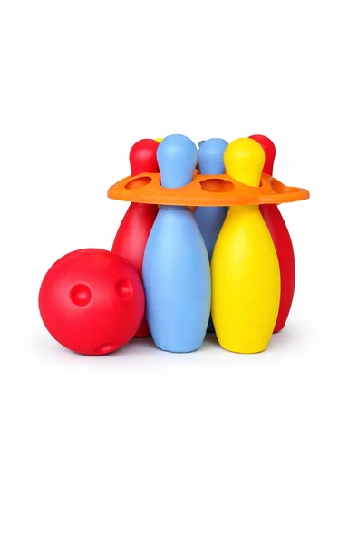 TOYX Oyuncak Bowling Seti 8 Parça  Çocuk Bowling Oyunu, 6 Pin + Top, Taşıma Aparatlı, 3+ Yaş Eğitici ürün görseli 1