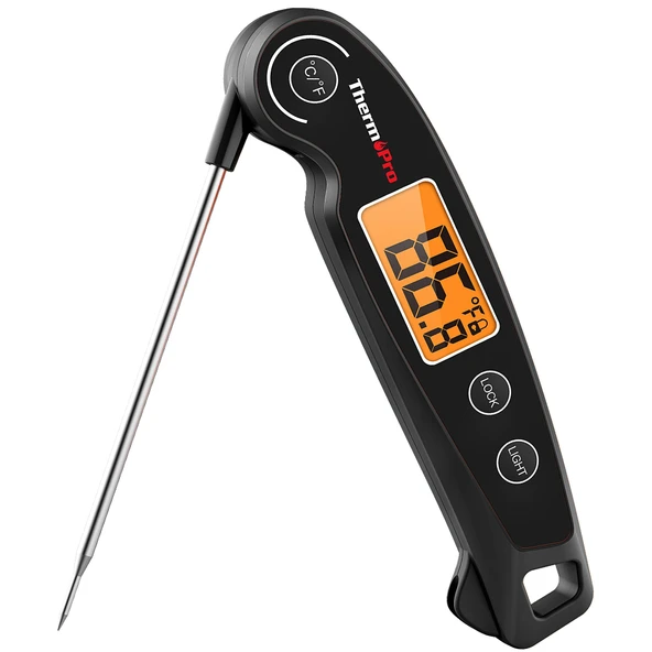 Thermopro TP605B Katlanabilir Problu Profesyonel Gıda Pişirme Termometresi-Siyah ürün görseli 1