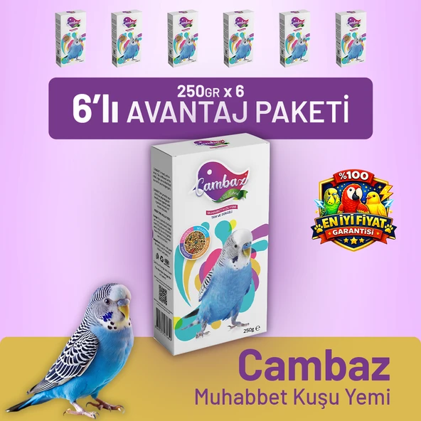 Cambaz Muhabbet Kuşu Yemİ 250 g - 6 Adet ürün görseli 1