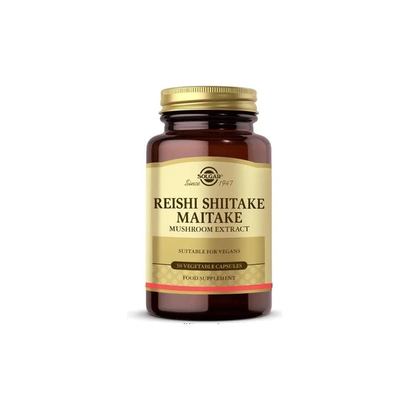 Solgar Reishi Shiitake Maitake Mushroom Extract ürün görseli 1