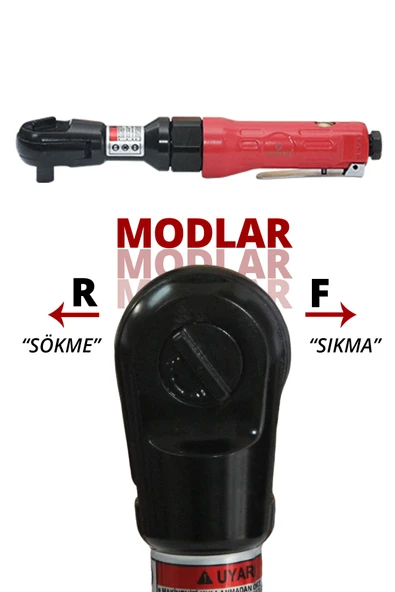 Gaptools 1/2 Havalı Cırcır Kolu Gpc1201 - Resim 3