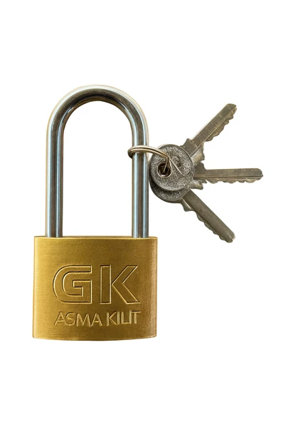 Uzun Tip Sarı Kancalı Asma Kilit 50 MM GK ürün görseli 1