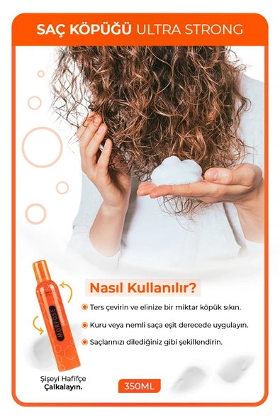 MORFOSE SAÇ KÖPÜĞÜ 350ML TURUNCU - Resim 3