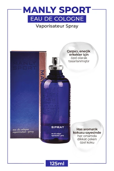 MORFOSE MANLY 125ML SPORT  blue - Resim 2