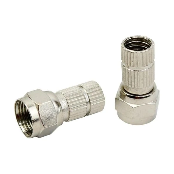 Herz HRF-03 RG6/U6 22 Mm Siyah Contalı F Konnektör (100'Lü Poşet) ürün görseli 1