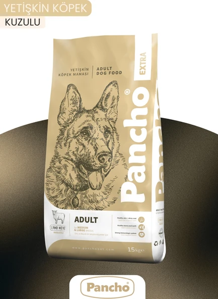 Pancho Extra Kuzulu Etli Yetişkin Köpek Maması 15KG ürün görseli 1