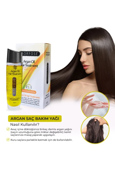 MORFOSE SAÇ SERUMU 100ML ARGAN BİTKİSEL - Resim 3