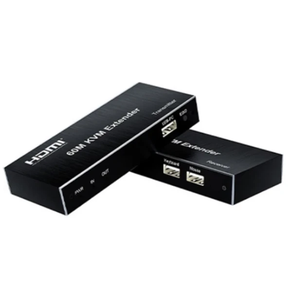 Novacom NVC-KVM60 4K 60 Metre HDMI+USB+IR To Cat6 Kvm Extender ürün görseli 1