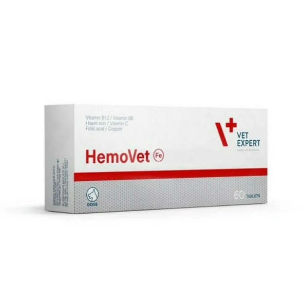 VetExpert HemoVet Kedi Köpek Kan Yapıcı 60 Tablet ürün görseli 1