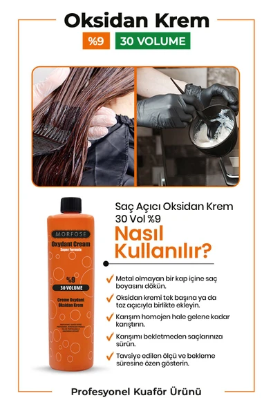 MORFOSE OKSİDAN 1000ML %9 30 VOLUME - Resim 3