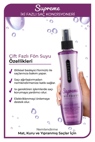 MORFOSE FÖN SUYU 240ML SUPREME - Resim 3
