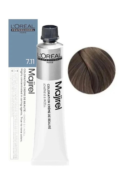 Loreal Professionnel Majirel 7,11 Kumral Yoğun Küllü 60 ml Saç Boyası ürün görseli 1
