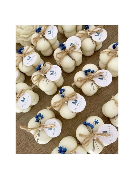 Nişan Söz  Düğün Baby Shower  Parti Hediyelik Mini Mumlar 45ADET ürün görseli 1