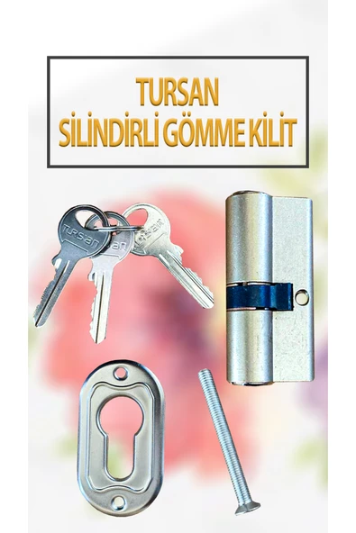 Silindirli Gömme Kilit 35 Mm (Ahşap ve Alüminyum Kapılara Uygundur) ürün görseli 1