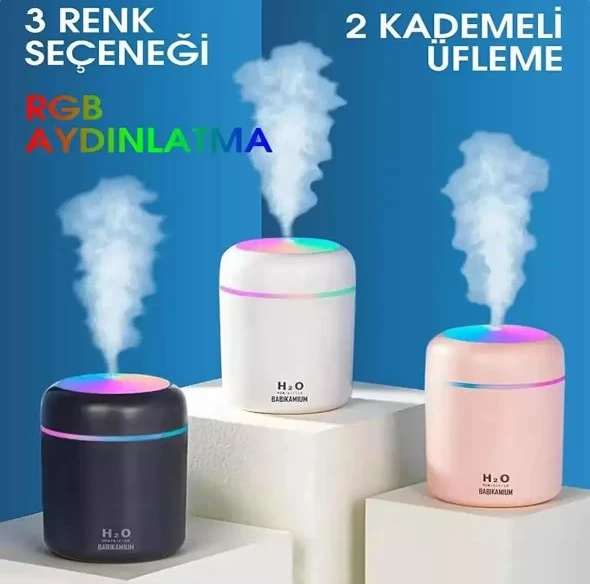 Led Işıklı Mini Oda Hava Nemlendirici ürün görseli 1