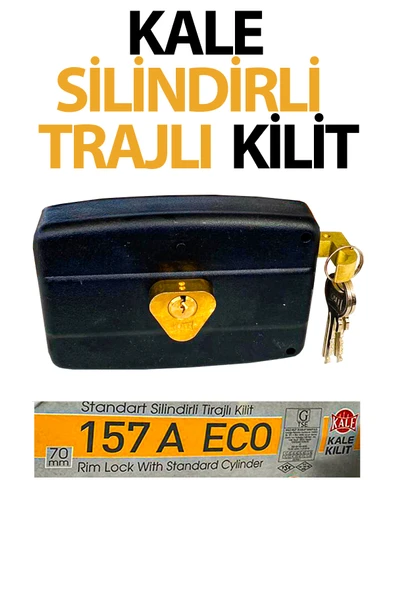 Standart Silindirli Trajlı Kilit Kale 157 A Eko ürün görseli 1