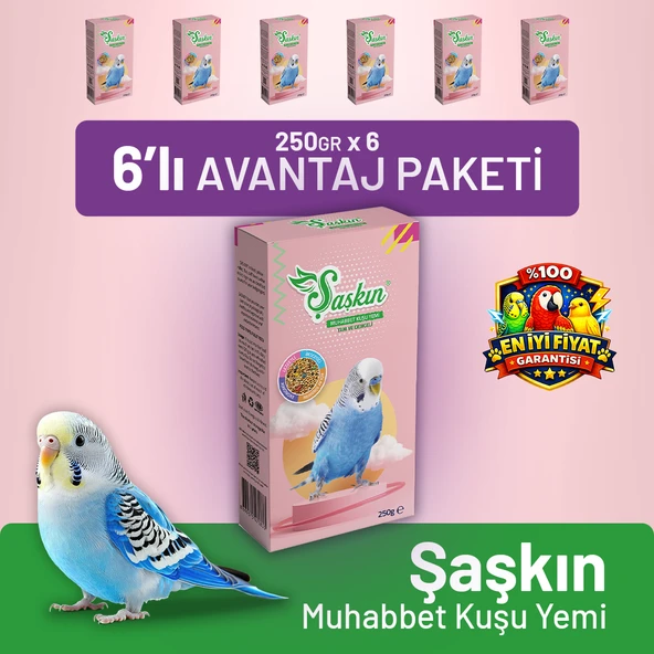 Şaşkın Muhabbet Kuşu Yemi 250 g - 6 Adet ürün görseli 1