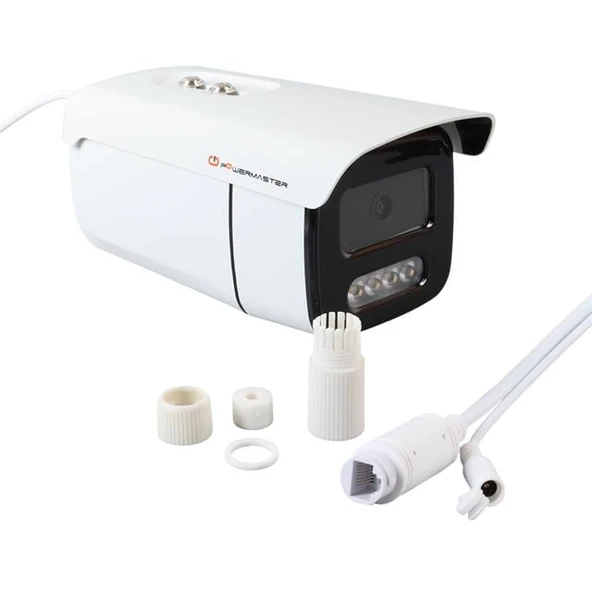 Powermaster PM-19419 3-4MP IPC 4 Warm Led Metal Kasa Poeli IP Bullet Kamera ürün görseli 1