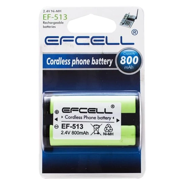 Efcell EF-513 2.4V 800 Mah Pil ürün görseli 1