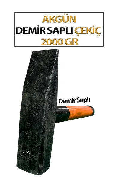 Çekiç Demir Saplı 2000 Gr Akgün - Resim 2