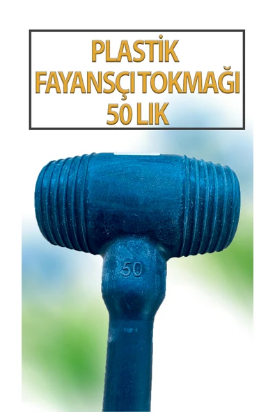 Kauçuk Tokmak Fayans Fayansçı Tokmağı Çekiç Seramik Karo Döşeme Parke Tadilat 50 lik Siyah ürün görseli 1