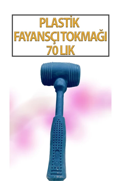 Kauçuk Tokmak Fayans Fayansçı Tokmağı Çekiç Seramik Karo Döşeme Parke Tadilat 70 lik Siyah ürün görseli 1
