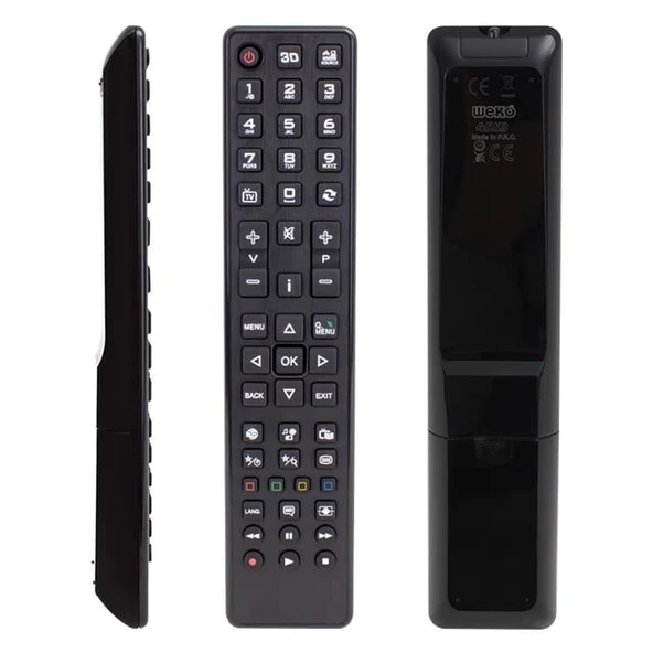 Vestel VES 203 RC1800 42PF906 50PF8175 - Toshiba 32L1334DG 40L1343DG Lcd-Led 3D'li Tv Kumandası ürün görseli 1