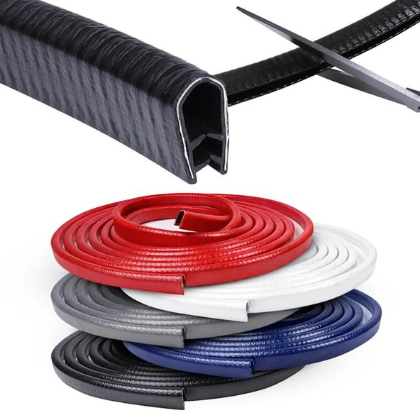 Powermaster PM-26301 U Tip Araç Kapı Çarpma Çizik Engelleyici Koruyucu 5 Metre Şerit ürün görseli 1