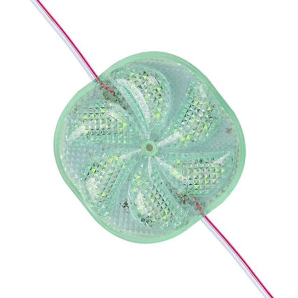 Powermaster PM-14707 12 Volt 3 Watt Yeşil Sabit 6565-2835 Modül Led 65X65x12mm ürün görseli 1