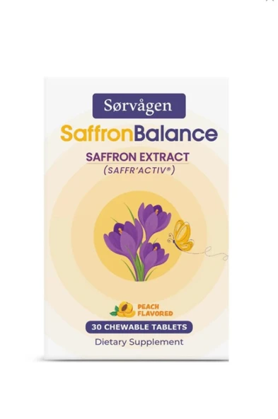Sorvagen Balance Safran Ekstresi 30 Çiğneme Tableti ürün görseli 1
