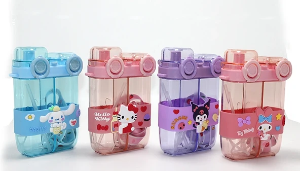My Melody Çift Bölmeli Pipetli Suluk ürün görseli 1