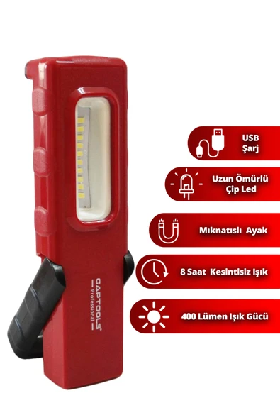 Gaptools Şarjlı Led Fener GPLF01 ürün görseli 1