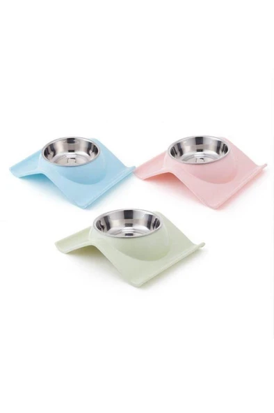 Nunbell Melamin Çelik Mama Kabı Tekli ürün görseli 1