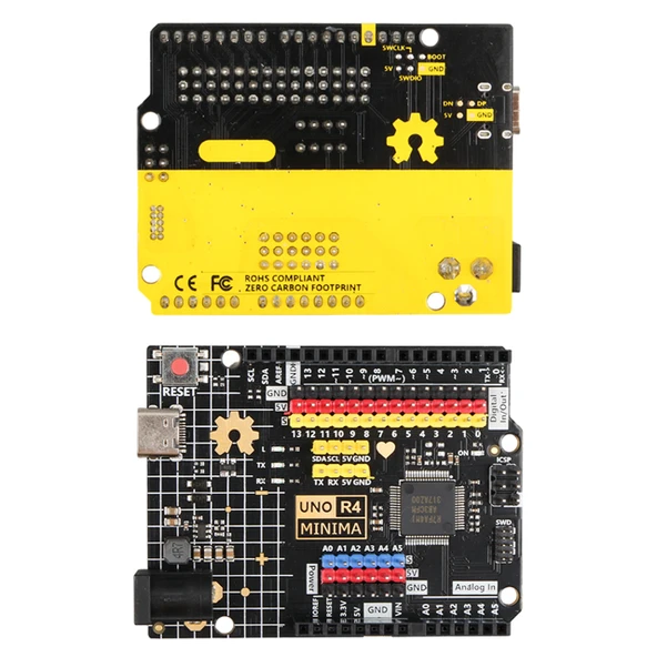 Arduino Uno R4 Minima - Gelişmiş Sensör Sürümü (USB-C) ürün görseli 1