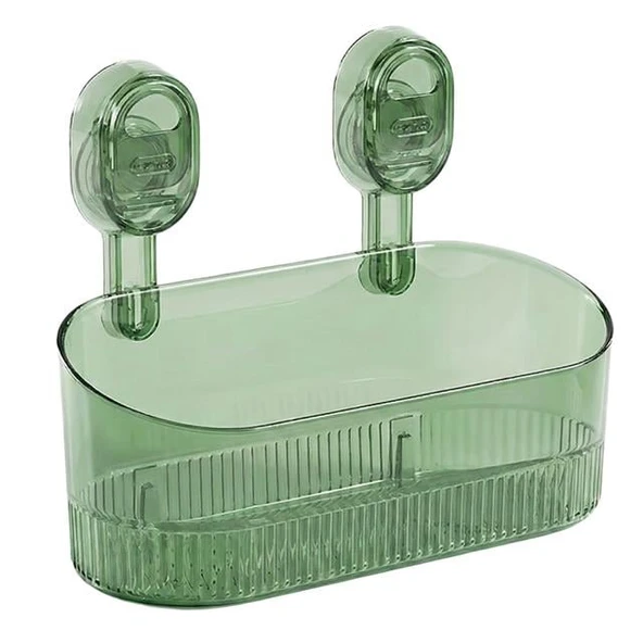 Sunup SN-29266 Vantuzlu Şeffaf Banyo Mutfak Rafı Organizer ürün görseli 1