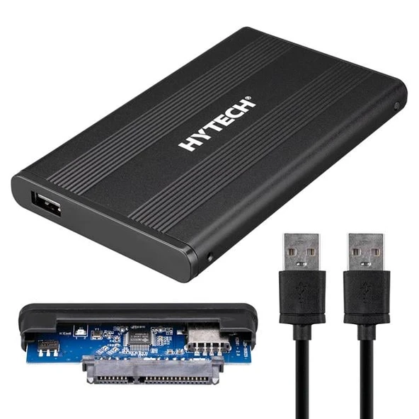 Hytech HY-HDC23 2.5" USB 3.0 SATA Harici Hard Disk Kutusu Siyah ürün görseli 1