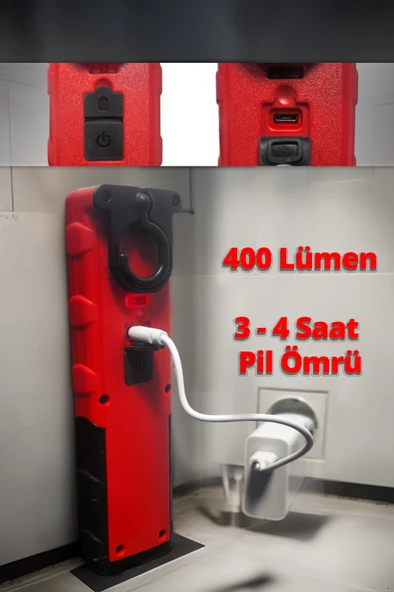 Gaptools Şarjlı Led Fener GPLF01 - Resim 5