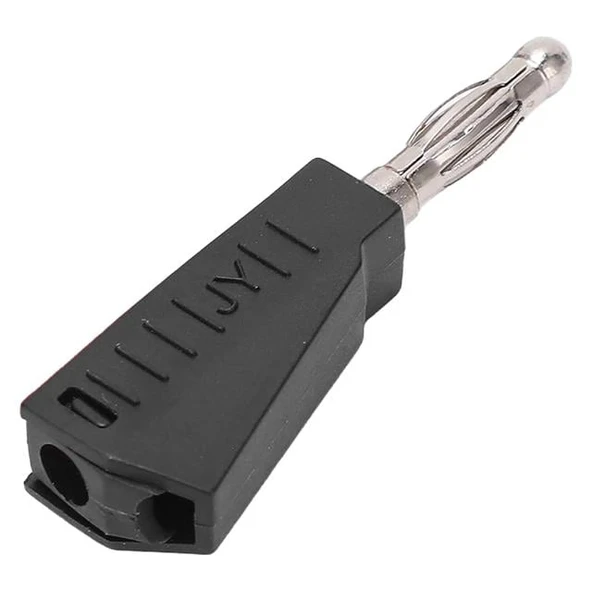 Powermaster IC-238D 4Mm Banana Jack Üçgen Konnektör Siyah ürün görseli 1