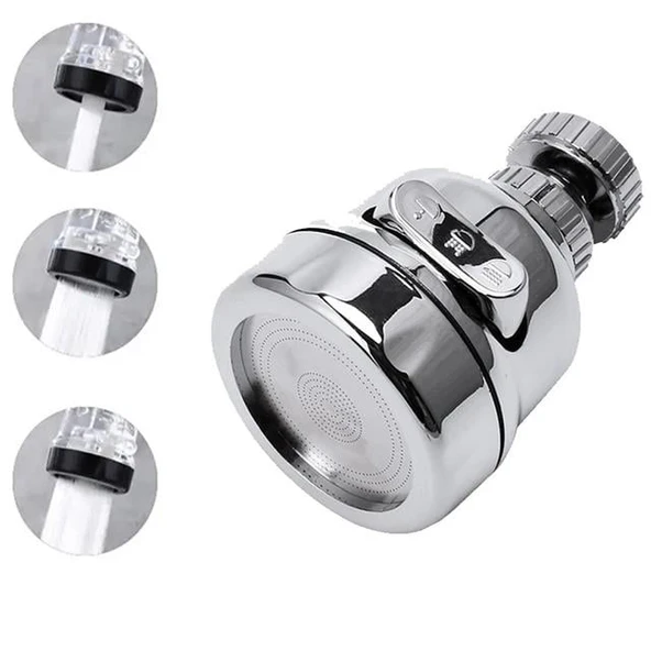 Sunup SN-27115 3 Kademeli Tasarruflu Musluk Başlığı 360 Derece ürün görseli 1