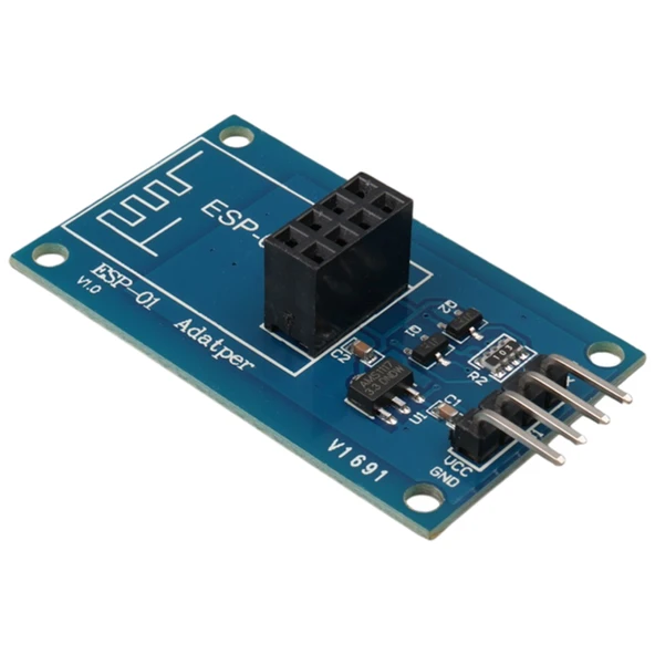 ESP-01 ESP8266 Seri Wifi Modül Adaptörü 3.3V - 5V Voltaj Dönüştürücü Kartı ürün görseli 1
