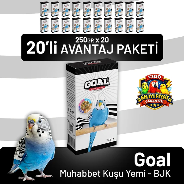 Goal Muhabbet Kuşu Yemi/BJK 250 g - 20 Adet ürün görseli 1