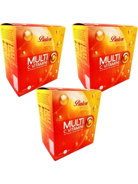 Balen Multi C Vitamini ve Propolis 3000 mg 30 Şase 3'lü ürün görseli 1