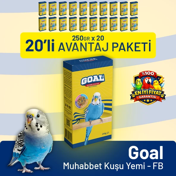 Goal Muhabbet Kuşu Yemi/FB 250 g - 20 Adet ürün görseli 1