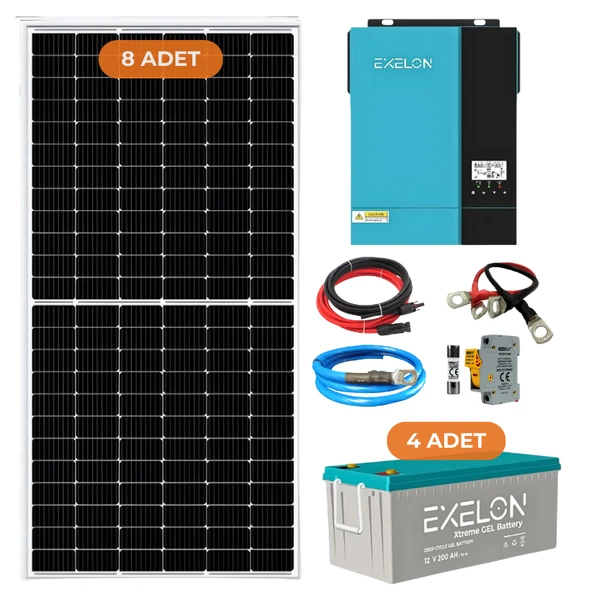 Exelon 6.2 Kw 6200 W 220 Volt Hazır XL Solar Enerji Paketi ürün görseli 1