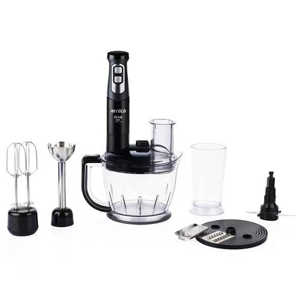 Arnica Diva Pro GH21803 1200 W Blender Seti Siyah ürün görseli 1