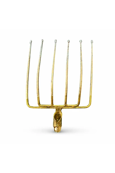 6 Dişli Metal Dirgen 38 Cm – Güçlü Yapı, Uzun Ömürlü Bahçe Yardımcısı Pancar Dirgeni ürün görseli 1