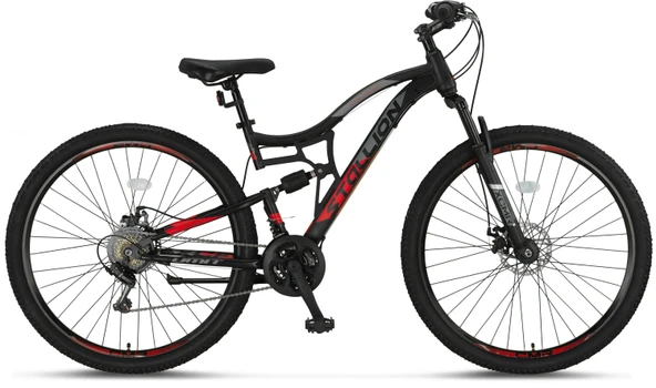 ÜMİT 2759 STALLION-MSD-2D ERKEK DAĞ BİSİKLETİ 430H 27.5 JANT 21 VİTES BLACK RED ürün görseli 1