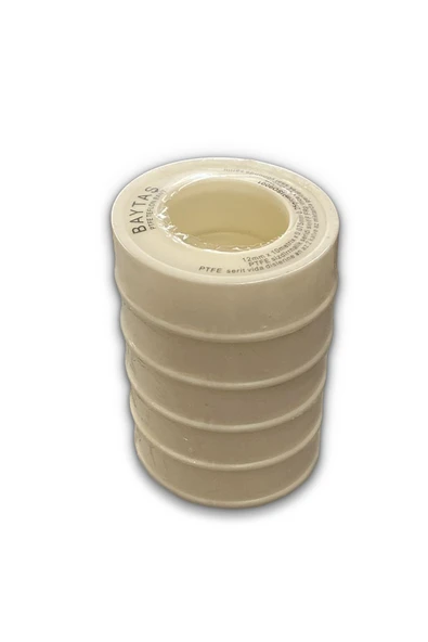 Teflon Bant 12 mm x 0,075 mm x 10 Metre (5 Adet) – Su Tesisatları İçin Sızdırmaz ve Dayanıklı ürün görseli 1
