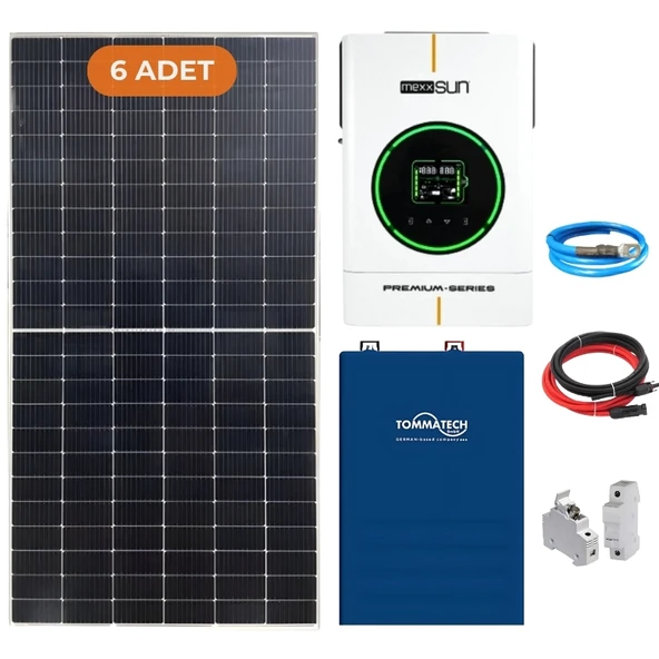 Yapısolar 6 kW Lityum Akülü Monofaze Solar Enerji Paketi ürün görseli 1