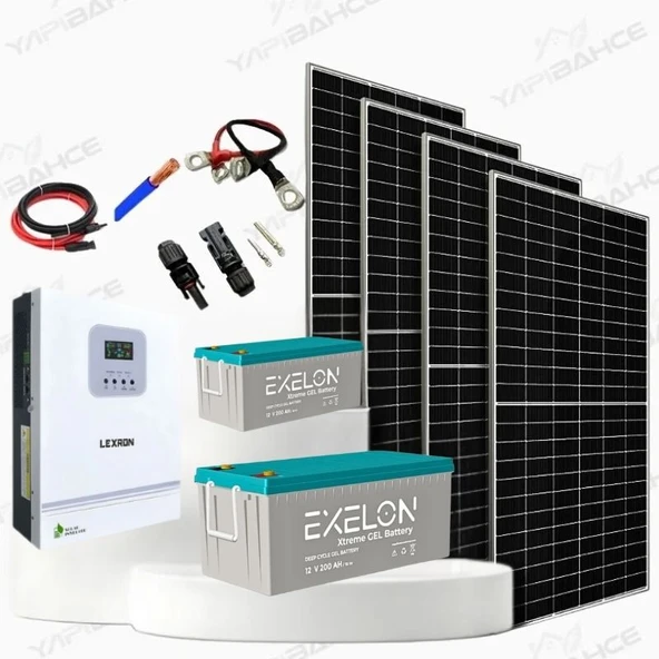 Yapısolar 3 Kw Mppt Solar Güneş Enerjisi Bağ Evi L Paketi ürün görseli 1